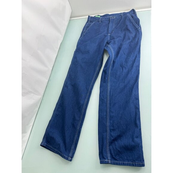 Carhartt Men Dungaree Fit Work Uniform Denim Jeans 29X30 - Picture 3 of 7